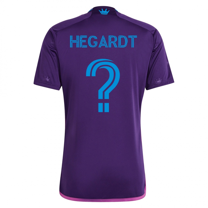 Kinder Chris Hegardt #0 Violett Auswärtstrikot Trikot 2023/24 T-Shirt Österreich