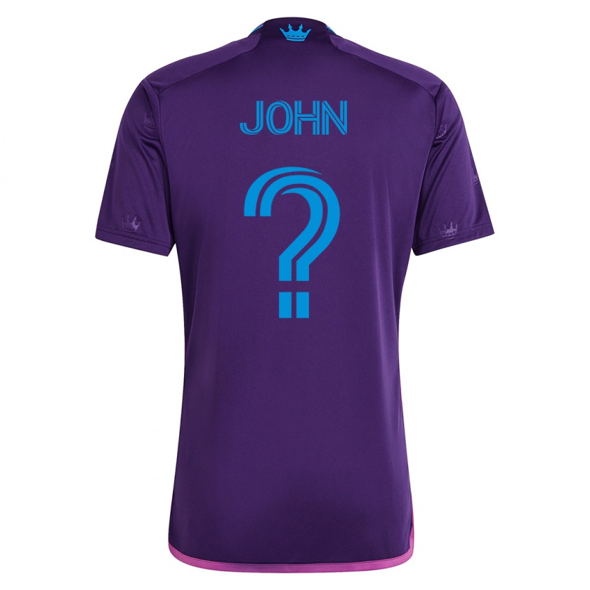 Kinder Aron John #0 Violett Auswärtstrikot Trikot 2023/24 T-Shirt Österreich