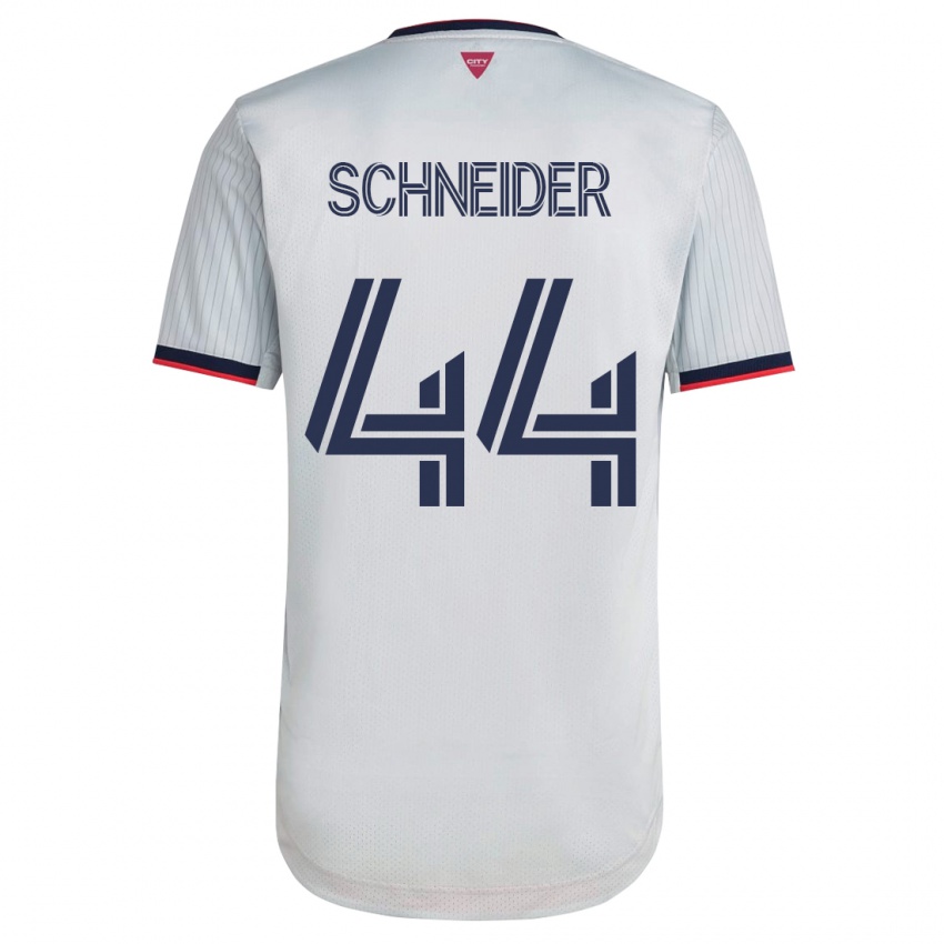 Kinder Max Schneider #44 Weiß Auswärtstrikot Trikot 2023/24 T-Shirt Österreich