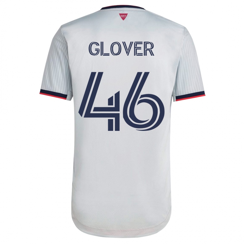 Kinder Caden Glover #46 Weiß Auswärtstrikot Trikot 2023/24 T-Shirt Österreich