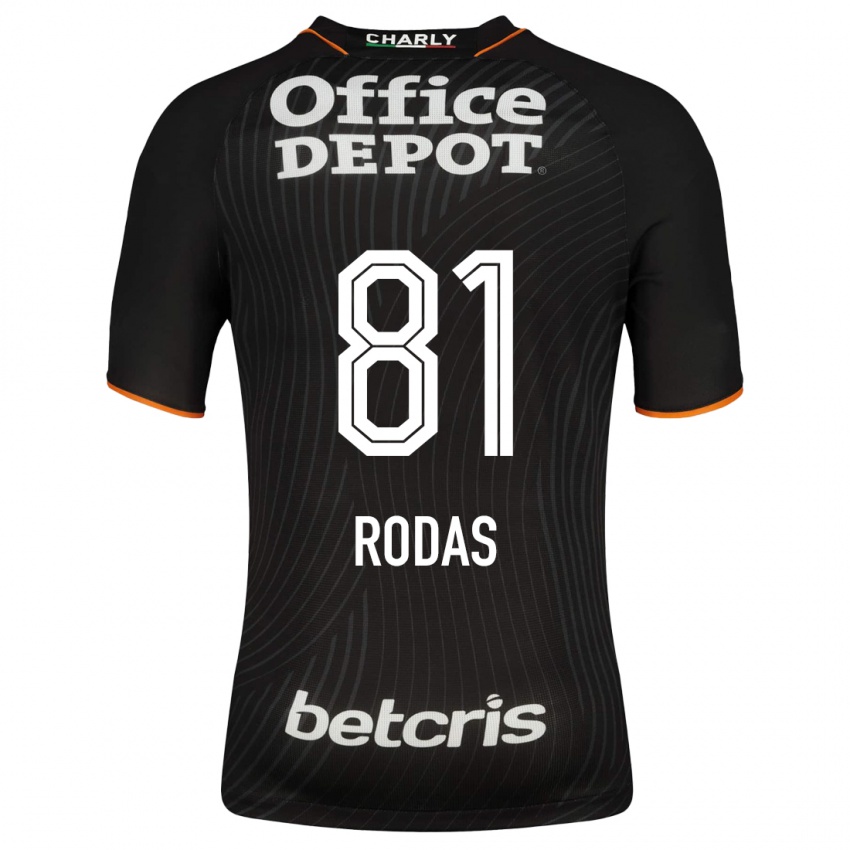 Kinder Carlos Rodas #81 Schwarz Auswärtstrikot Trikot 2023/24 T-Shirt Österreich