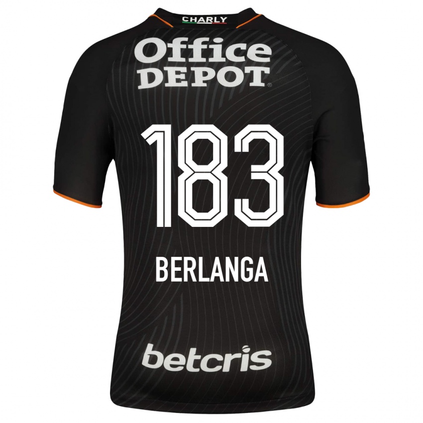 Kinder Jorge Berlanga #183 Schwarz Auswärtstrikot Trikot 2023/24 T-Shirt Österreich