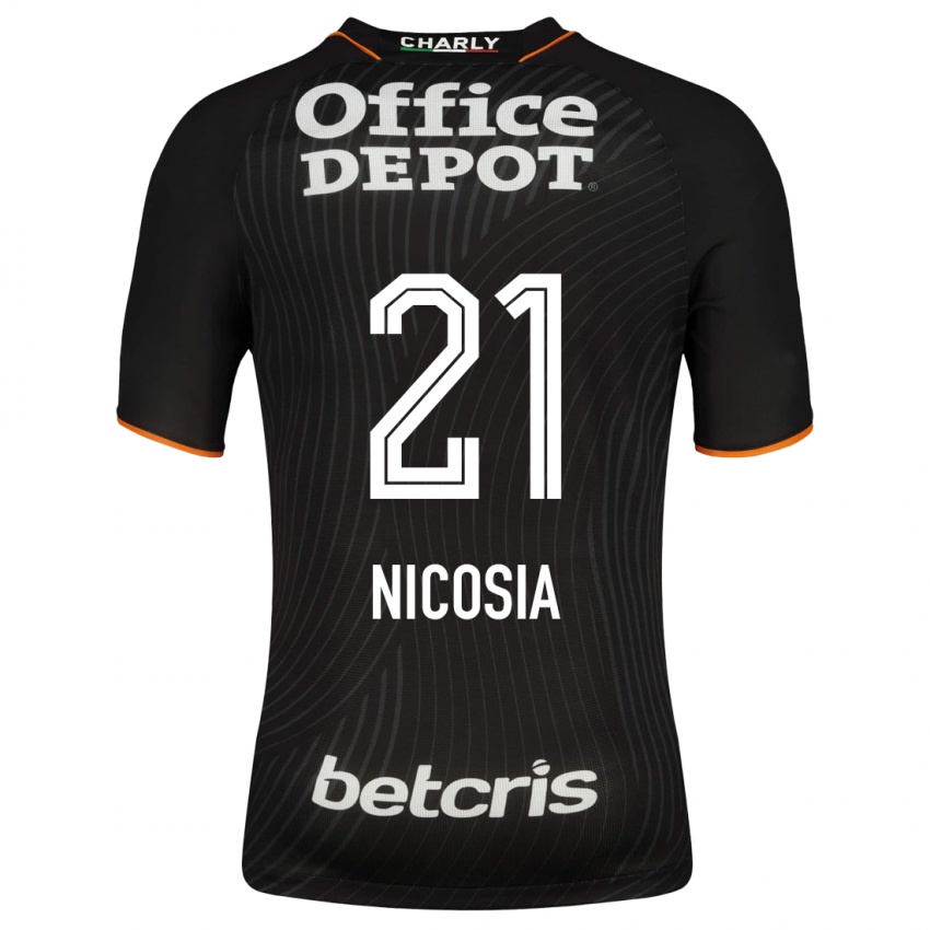 Kinder Nina Nicosia #21 Schwarz Auswärtstrikot Trikot 2023/24 T-Shirt Österreich