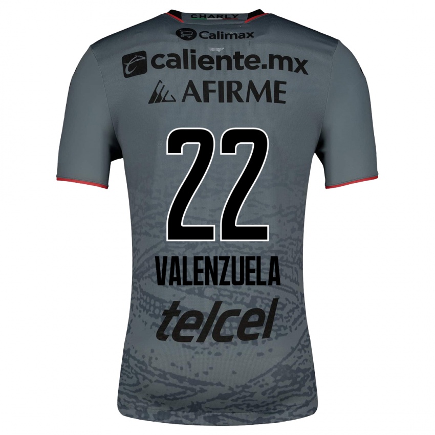 Kinder Carlos Valenzuela #22 Grau Auswärtstrikot Trikot 2023/24 T-Shirt Österreich