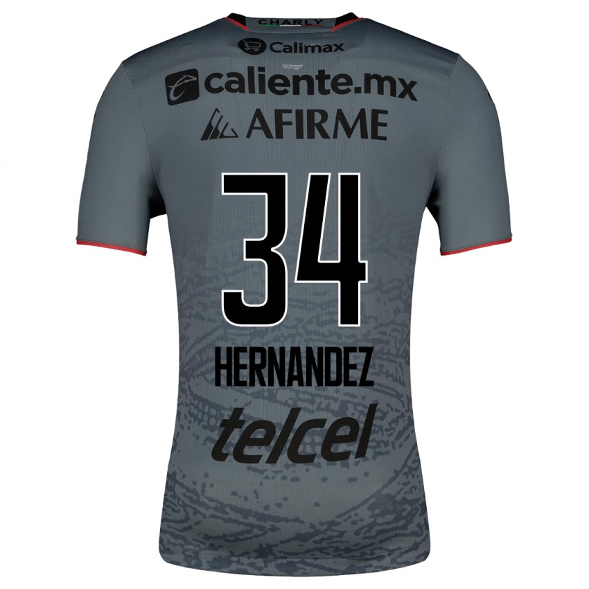 Kinder Kimberly Hernández #34 Grau Auswärtstrikot Trikot 2023/24 T-Shirt Österreich