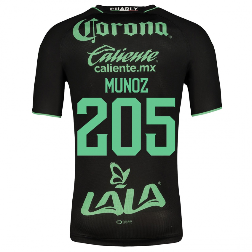 Kinder Guillermo Muñoz #205 Schwarz Auswärtstrikot Trikot 2023/24 T-Shirt Österreich