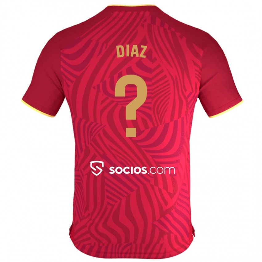 Kinder Álvaro Díaz #0 Rot Auswärtstrikot Trikot 2023/24 T-Shirt Österreich