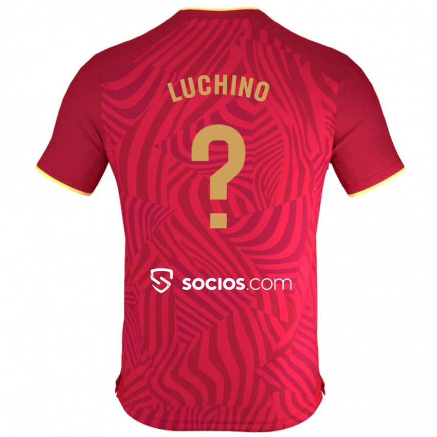 Kinder Lorenzo Luchino #0 Rot Auswärtstrikot Trikot 2023/24 T-Shirt Österreich