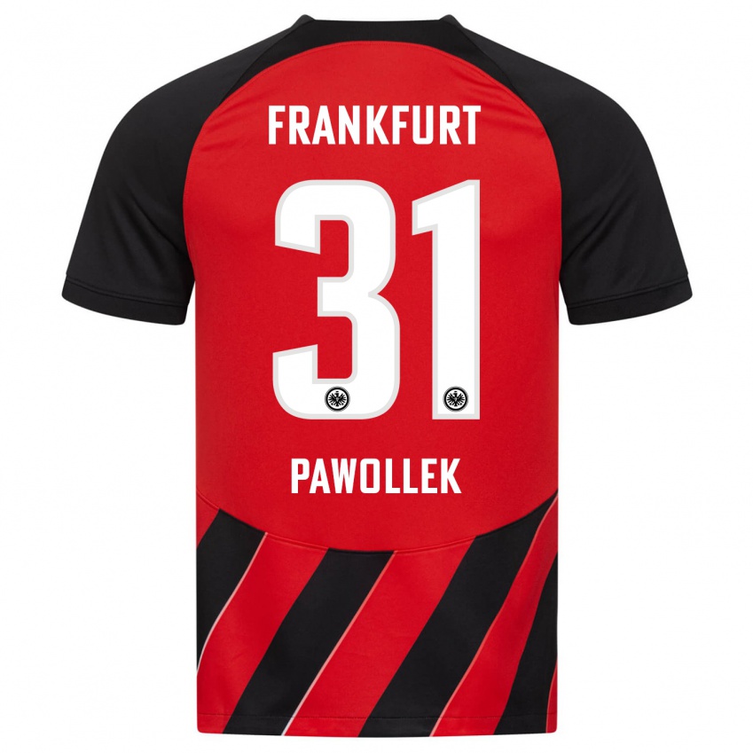 Herren Tanja Pawollek #31 Rot Schwarz Heimtrikot Trikot 2023/24 T-Shirt Österreich