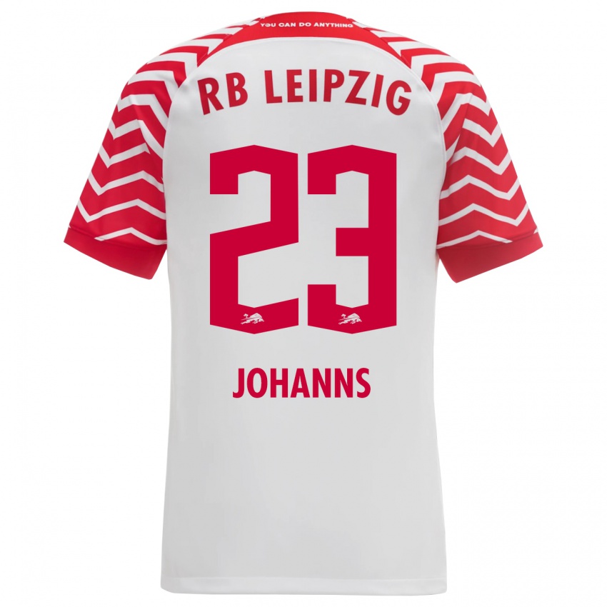 Herren Lennart Johanns #23 Weiß Heimtrikot Trikot 2023/24 T-Shirt Österreich