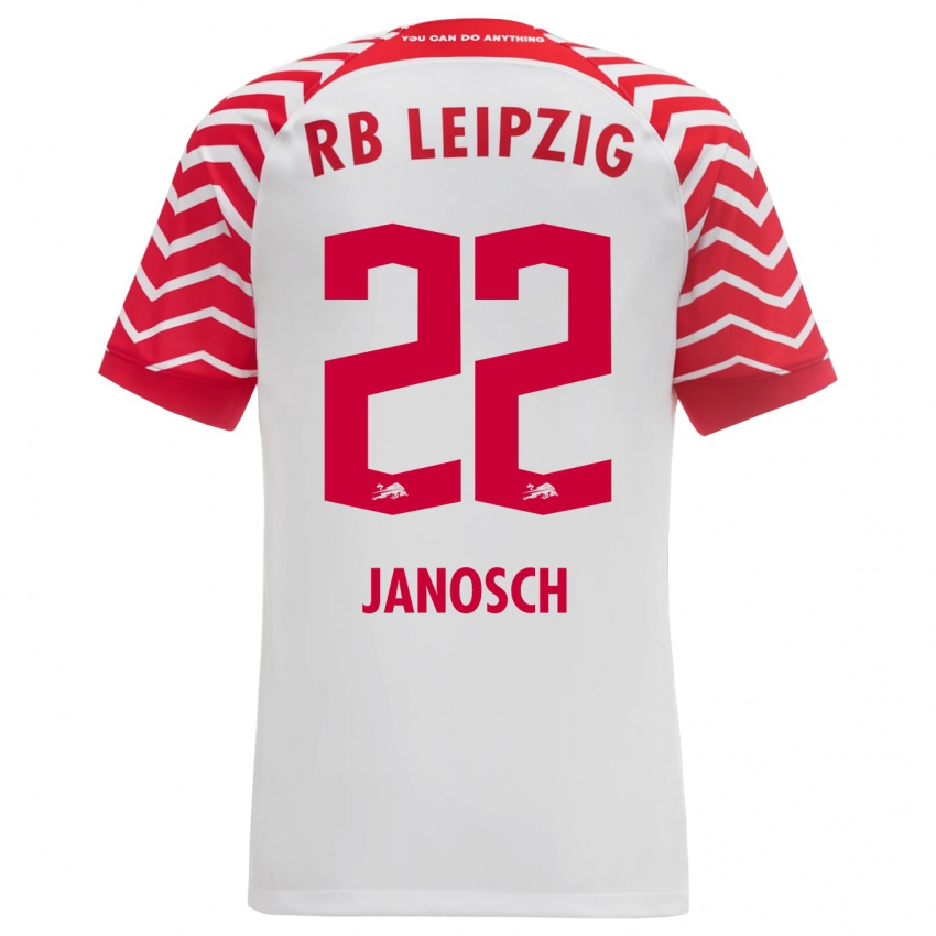 Herren Luca Janosch #22 Weiß Heimtrikot Trikot 2023/24 T-Shirt Österreich