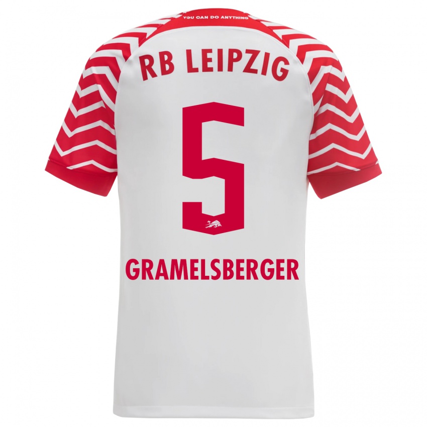 Herren Lennert Gramelsberger #5 Weiß Heimtrikot Trikot 2023/24 T-Shirt Österreich