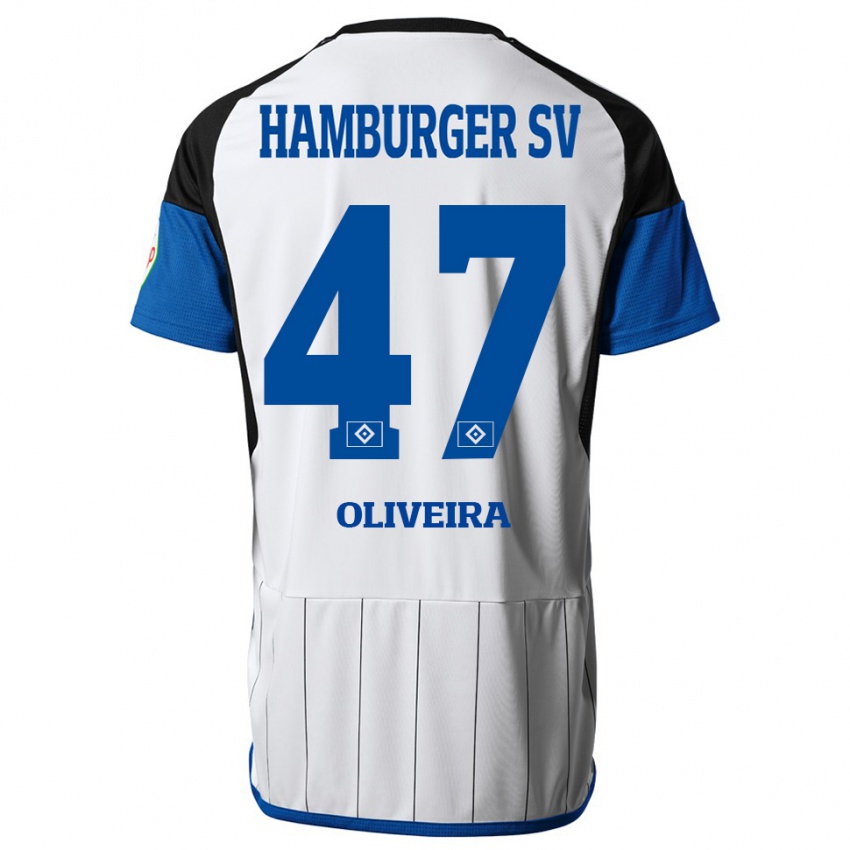 Herren Nicolas Oliveira #47 Weiß Heimtrikot Trikot 2023/24 T-Shirt Österreich
