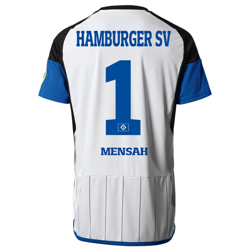 Herren Steven Mensah #1 Weiß Heimtrikot Trikot 2023/24 T-Shirt Österreich