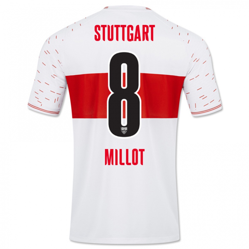 Herren Enzo Millot #8 Weiß Heimtrikot Trikot 2023/24 T-Shirt Österreich