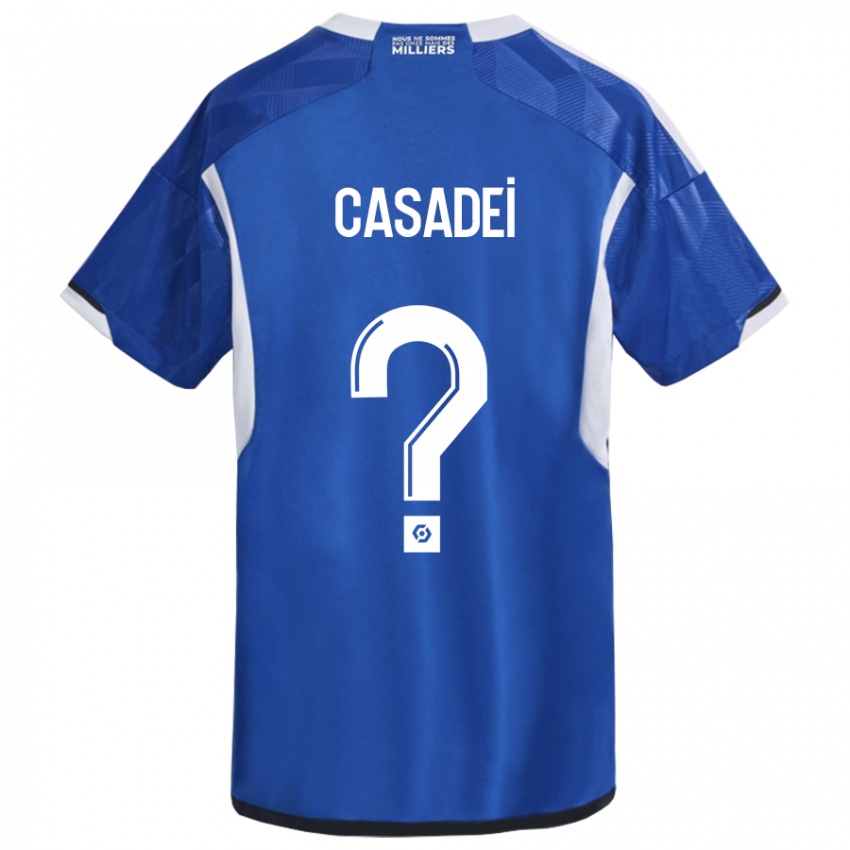 Herren Alexis Casadei #0 Blau Heimtrikot Trikot 2023/24 T-Shirt Österreich