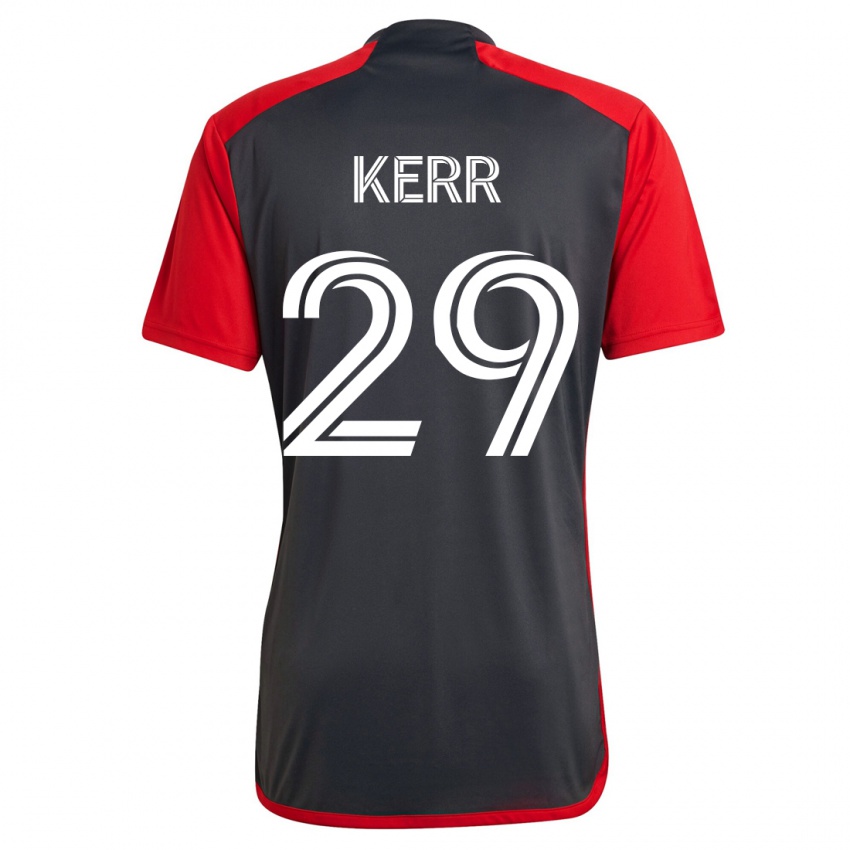 Herren Deandre Kerr #29 Grau Heimtrikot Trikot 2023/24 T-Shirt Österreich