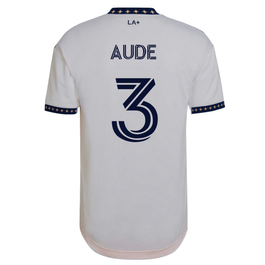 Herren Julián Aude #3 Weiß Heimtrikot Trikot 2023/24 T-Shirt Österreich
