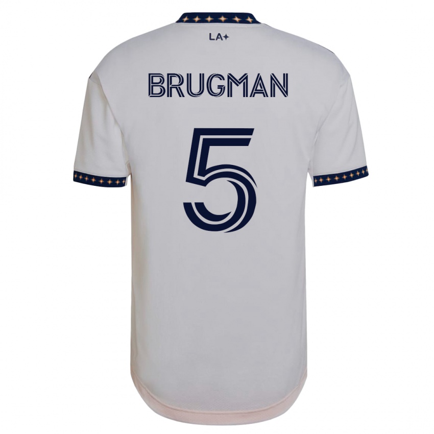 Herren Gastón Brugman #5 Weiß Heimtrikot Trikot 2023/24 T-Shirt Österreich