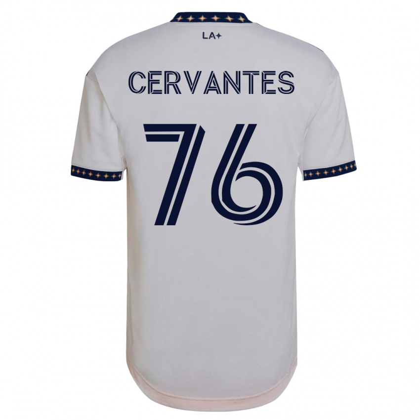 Herren Aaron Cervantes #76 Weiß Heimtrikot Trikot 2023/24 T-Shirt Österreich