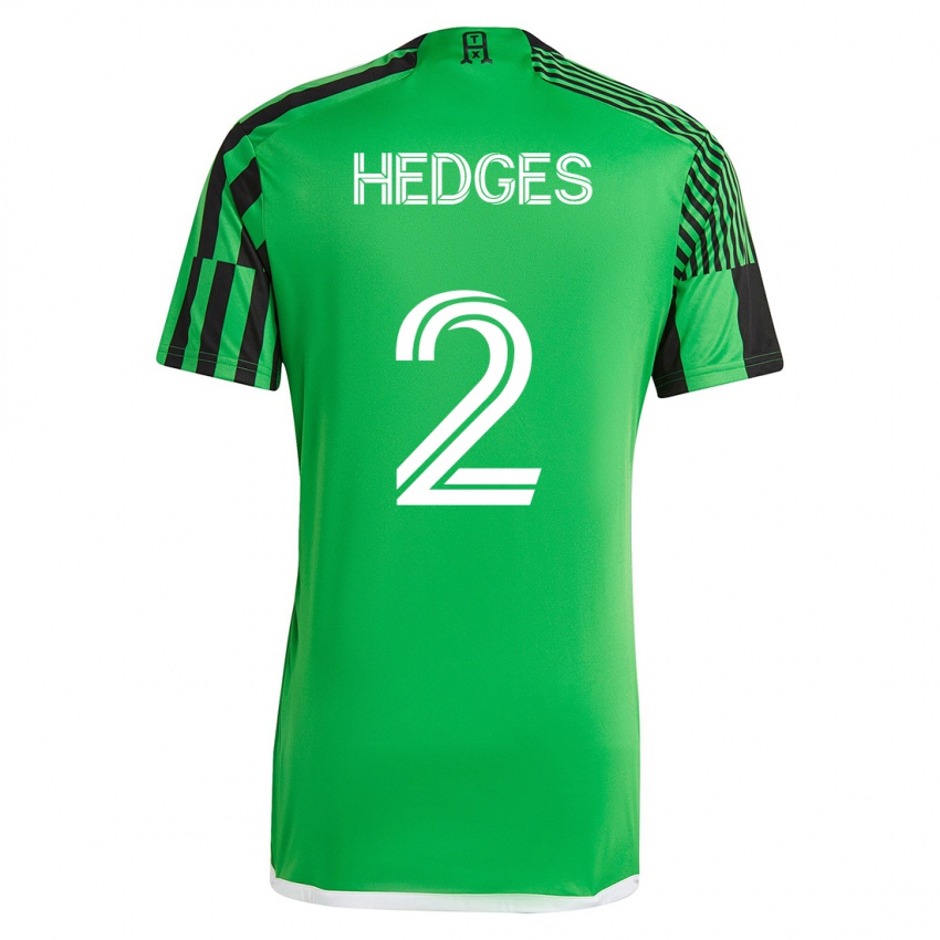 Herren Matt Hedges #2 Grün Schwarz Heimtrikot Trikot 2023/24 T-Shirt Österreich