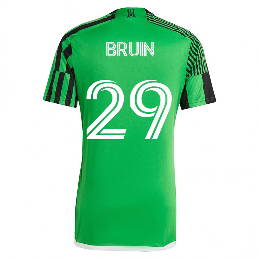 Herren Will Bruin #29 Grün Schwarz Heimtrikot Trikot 2023/24 T-Shirt Österreich