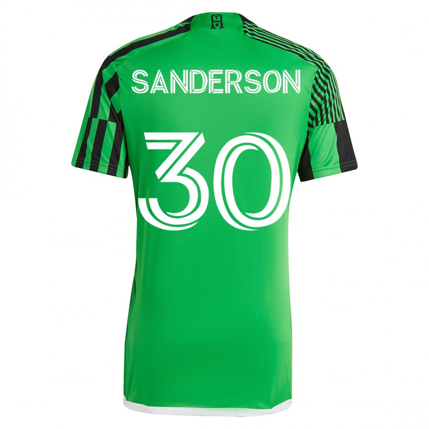 Herren Spencer Sanderson #30 Grün Schwarz Heimtrikot Trikot 2023/24 T-Shirt Österreich