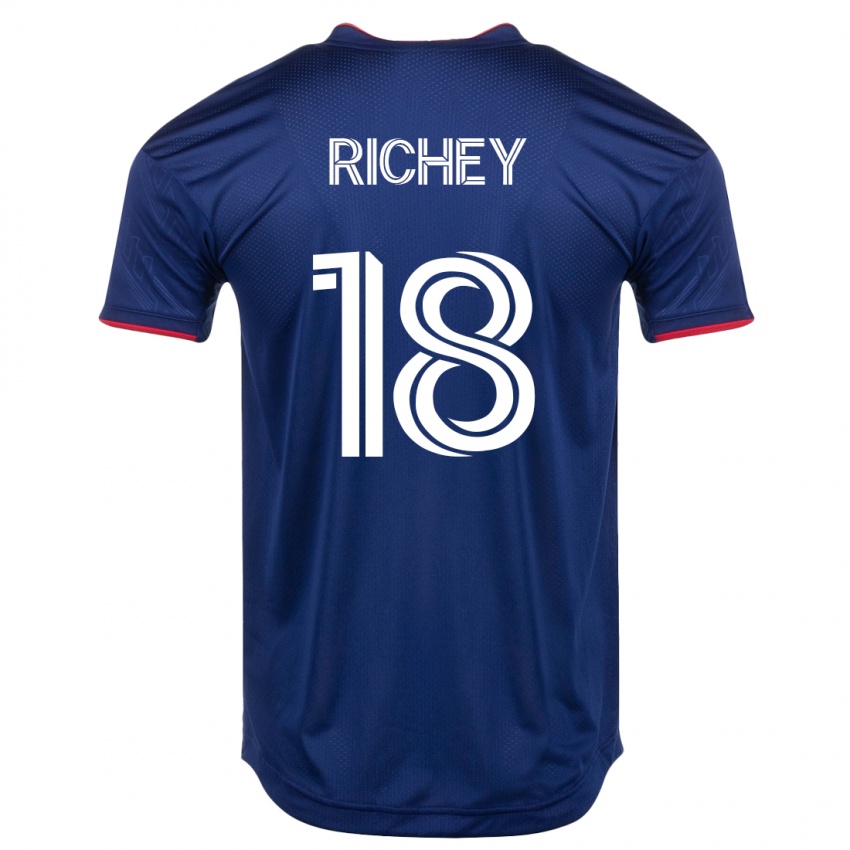 Herren Spencer Richey #18 Marine Heimtrikot Trikot 2023/24 T-Shirt Österreich
