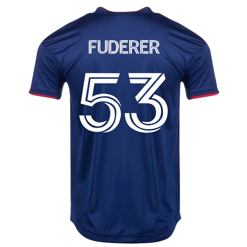 Herren Jake Fuderer #53 Marine Heimtrikot Trikot 2023/24 T-Shirt Österreich