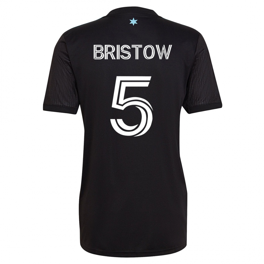Herren Ethan Bristow #5 Schwarz Heimtrikot Trikot 2023/24 T-Shirt Österreich