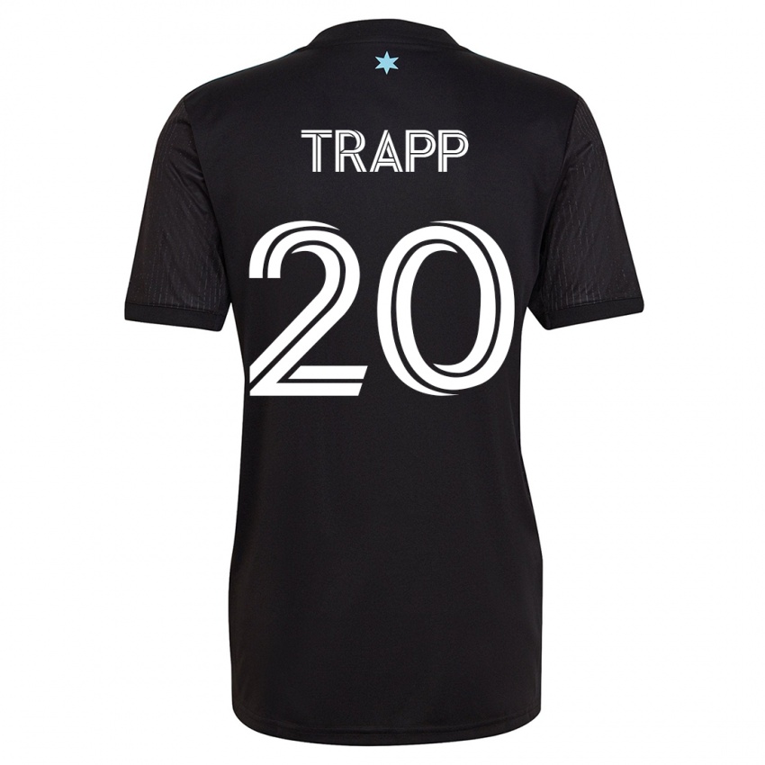 Herren Wil Trapp #20 Schwarz Heimtrikot Trikot 2023/24 T-Shirt Österreich
