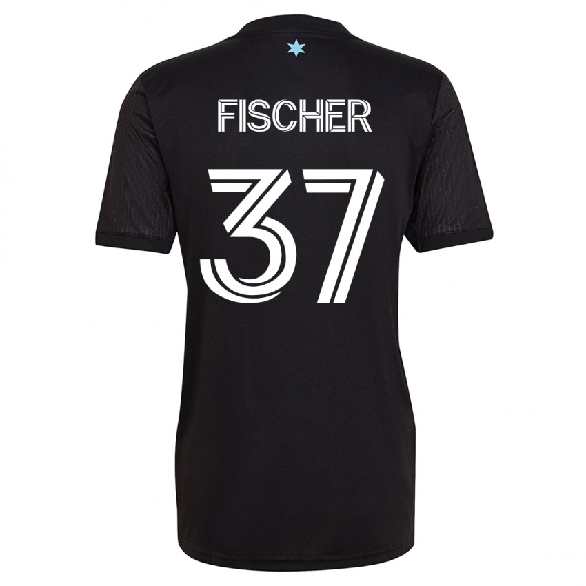 Herren Britton Fischer #37 Schwarz Heimtrikot Trikot 2023/24 T-Shirt Österreich
