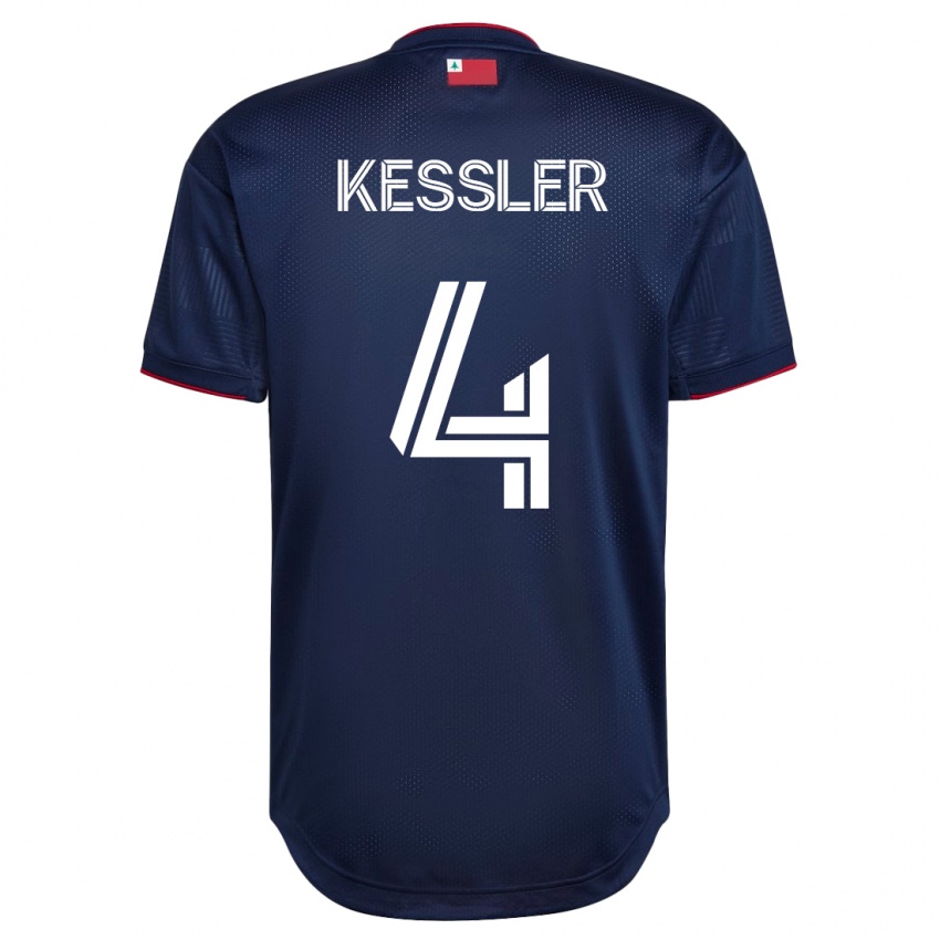 Herren Henry Kessler #4 Marine Heimtrikot Trikot 2023/24 T-Shirt Österreich