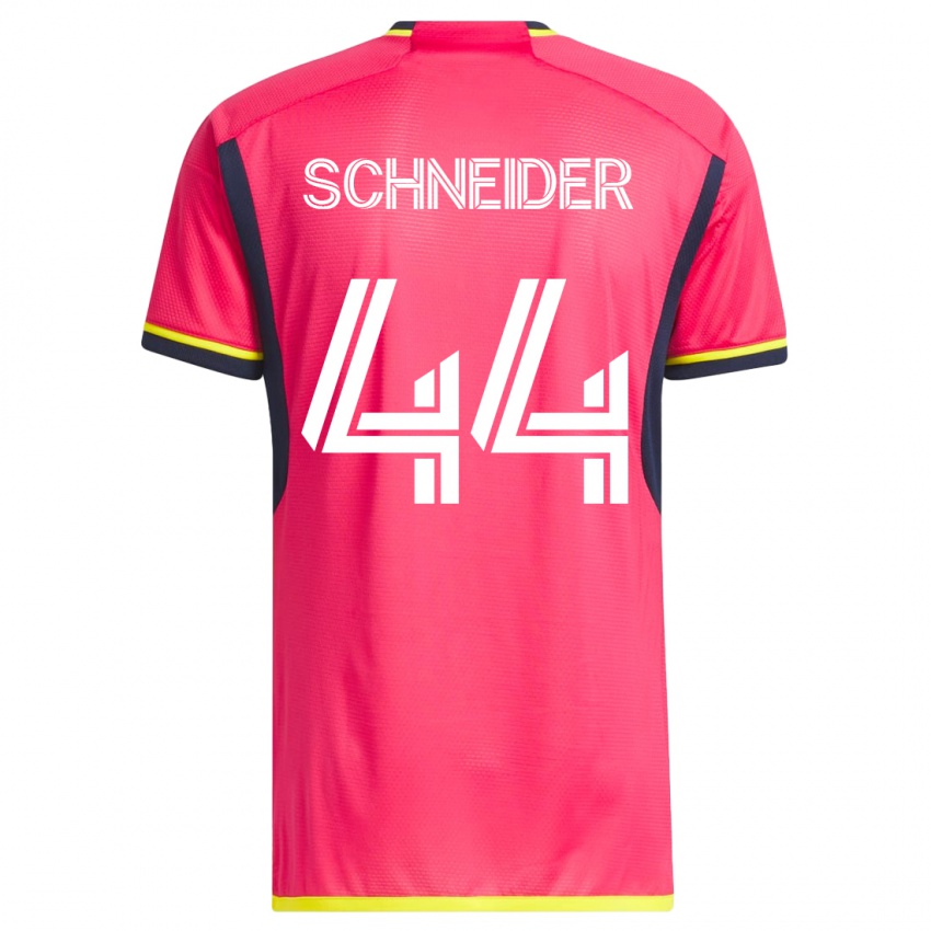 Herren Max Schneider #44 Rosa Heimtrikot Trikot 2023/24 T-Shirt Österreich