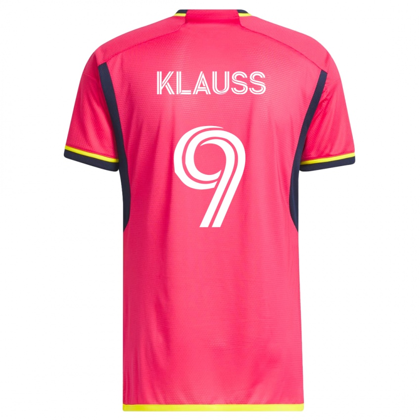Herren João Klauss #9 Rosa Heimtrikot Trikot 2023/24 T-Shirt Österreich