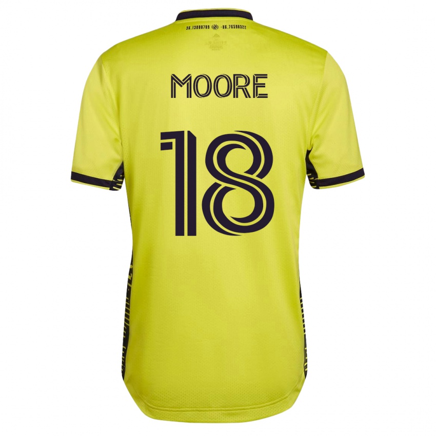 Herren Shaq Moore #18 Gelb Heimtrikot Trikot 2023/24 T-Shirt Österreich