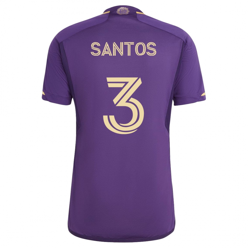 Herren Rafael Santos #3 Violett Heimtrikot Trikot 2023/24 T-Shirt Österreich