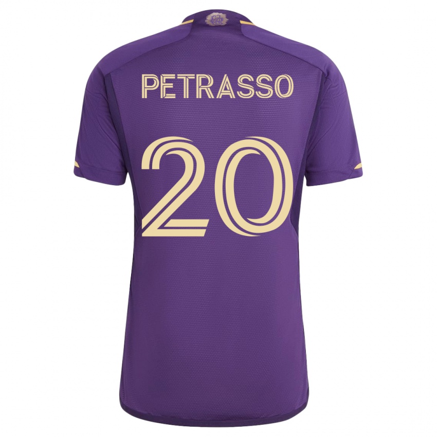 Herren Luca Petrasso #20 Violett Heimtrikot Trikot 2023/24 T-Shirt Österreich