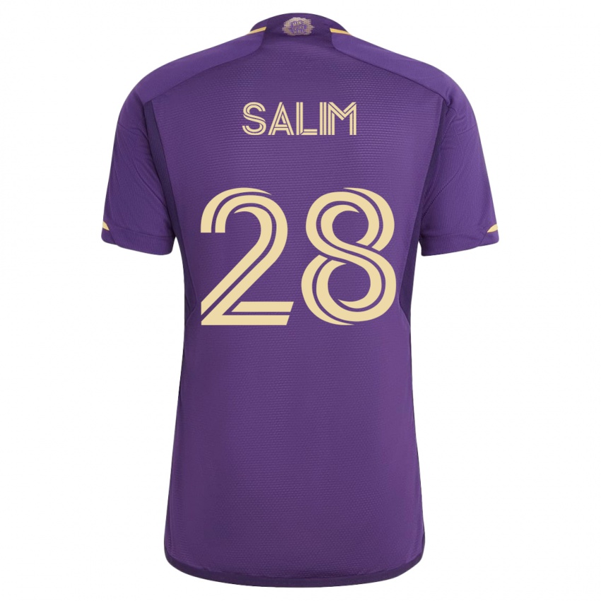 Herren Abdi Salim #28 Violett Heimtrikot Trikot 2023/24 T-Shirt Österreich