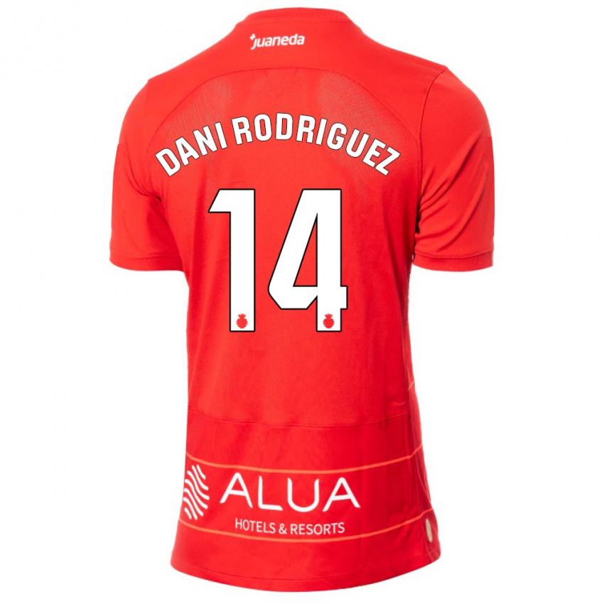 Herren Dani Rodríguez #14 Rot Heimtrikot Trikot 2023/24 T-Shirt Österreich