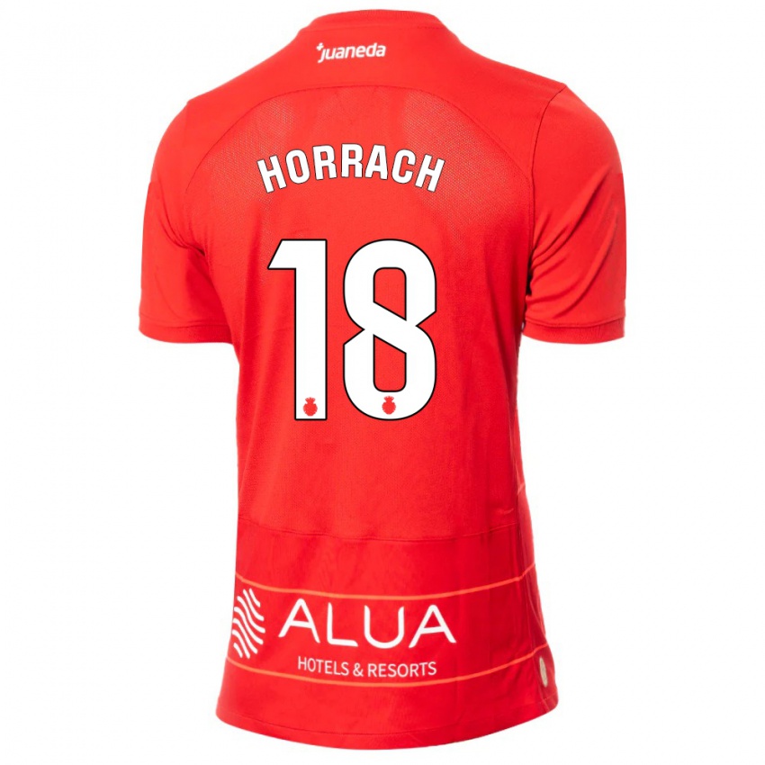 Herren Barto Horrach #18 Rot Heimtrikot Trikot 2023/24 T-Shirt Österreich