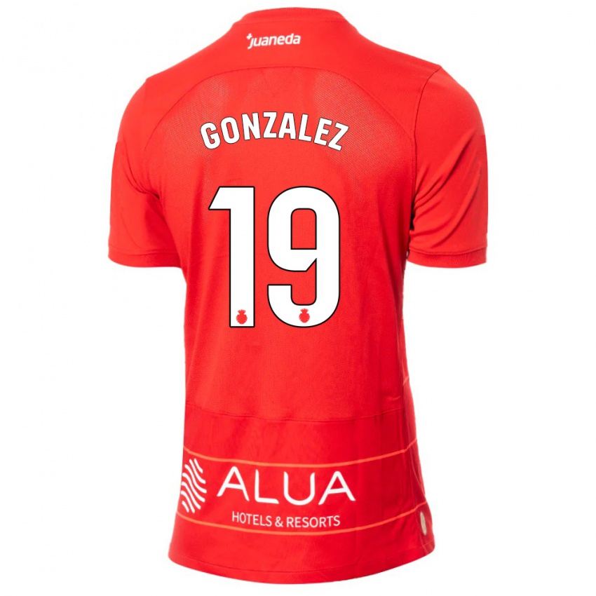 Herren Adrià González #19 Rot Heimtrikot Trikot 2023/24 T-Shirt Österreich