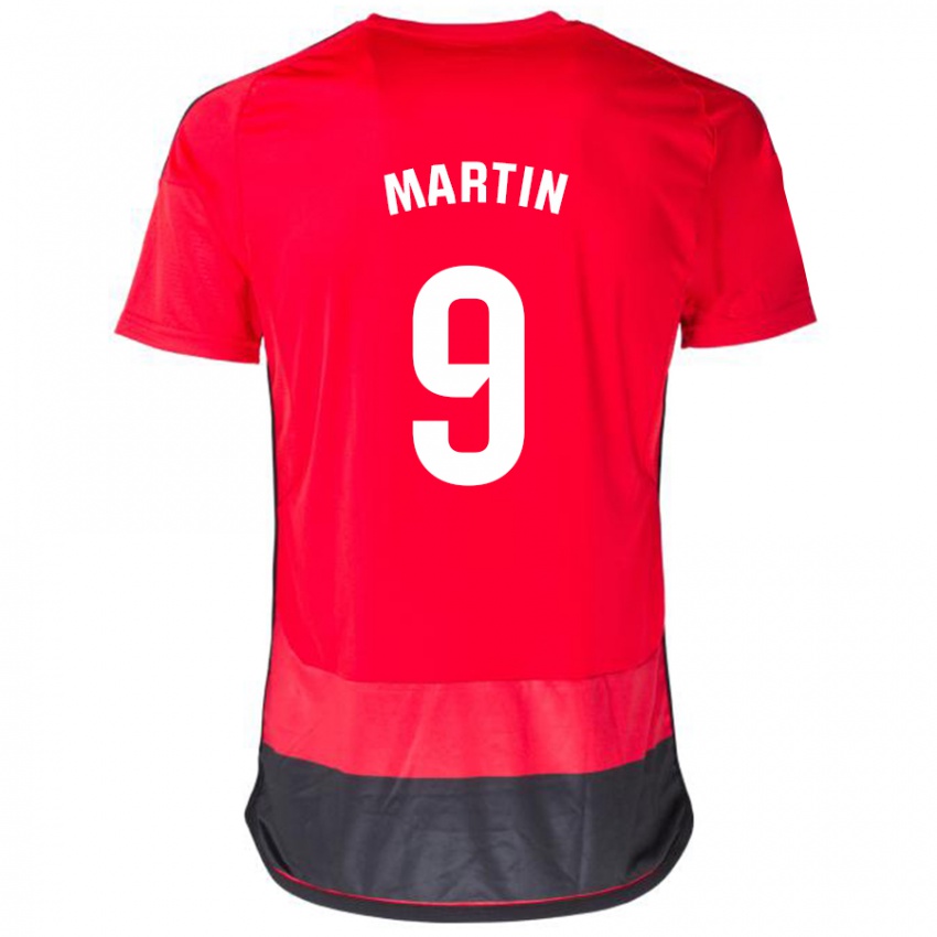 Herren Carlos Martin #9 Rot Schwarz Heimtrikot Trikot 2023/24 T-Shirt Österreich