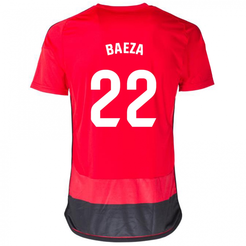 Herren Miguel Baeza #22 Rot Schwarz Heimtrikot Trikot 2023/24 T-Shirt Österreich