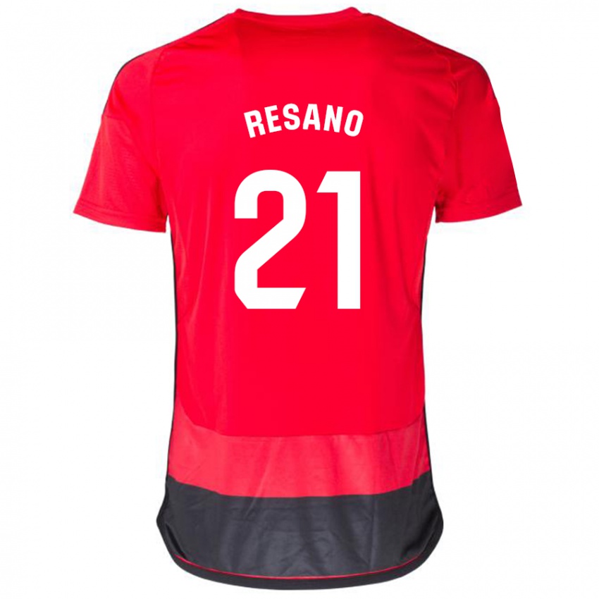 Herren Xabier Resano #21 Rot Schwarz Heimtrikot Trikot 2023/24 T-Shirt Österreich