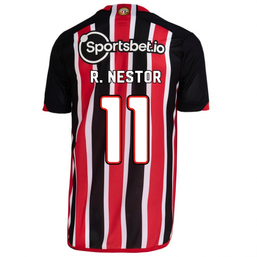 Herren Rodrigo Nestor #11 Blau Rot Auswärtstrikot Trikot 2023/24 T-Shirt Österreich