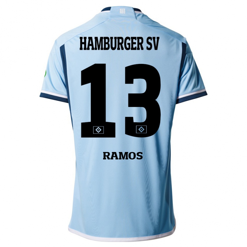 Herren Guilherme Ramos #13 Blau Auswärtstrikot Trikot 2023/24 T-Shirt Österreich
