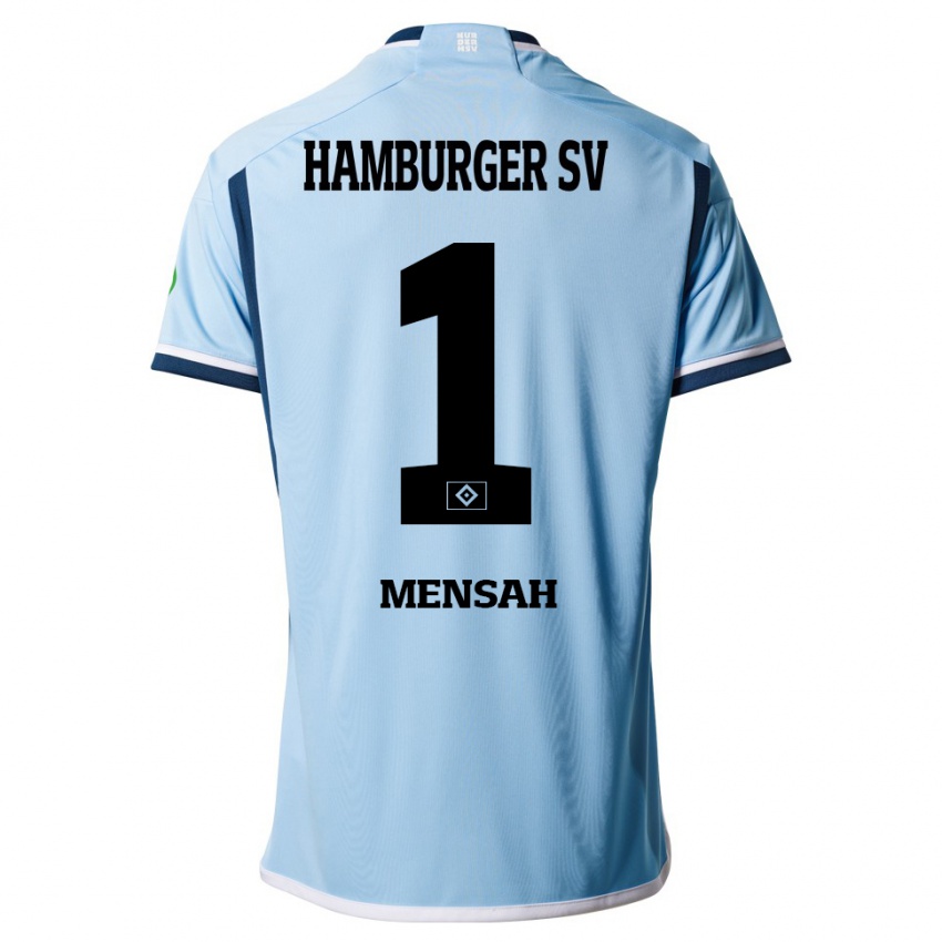 Herren Steven Mensah #1 Blau Auswärtstrikot Trikot 2023/24 T-Shirt Österreich