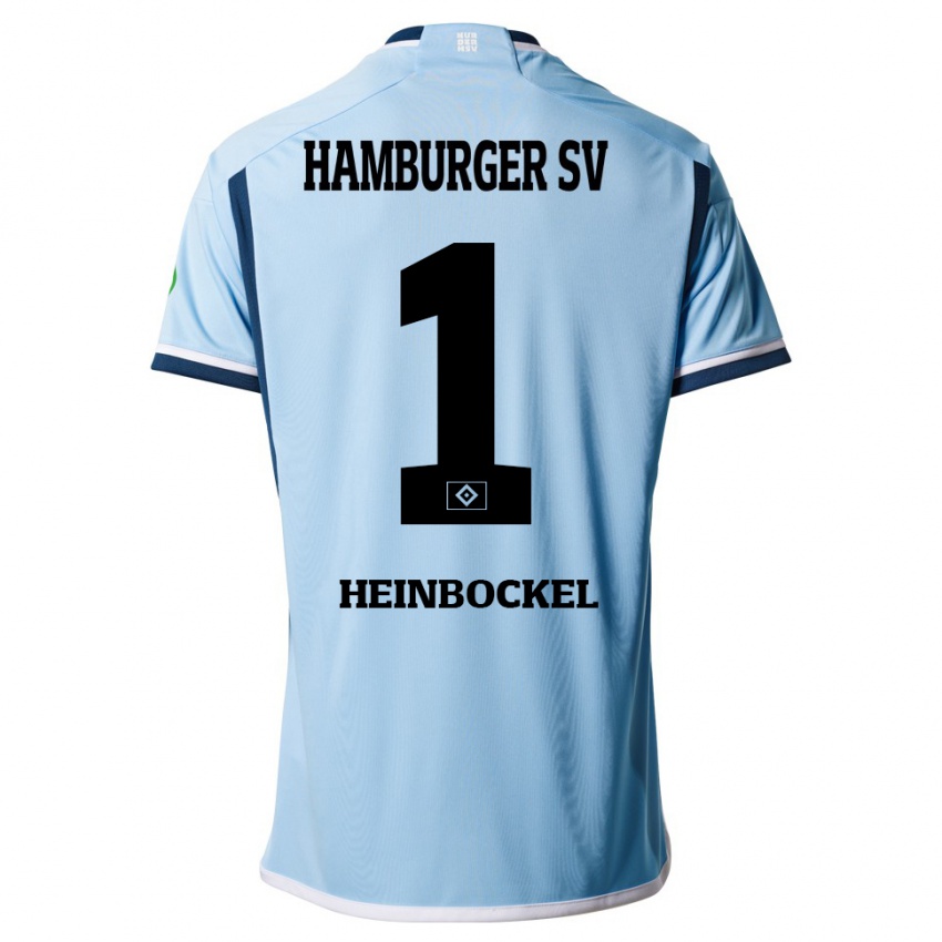 Herren Simon Heinbockel #1 Blau Auswärtstrikot Trikot 2023/24 T-Shirt Österreich