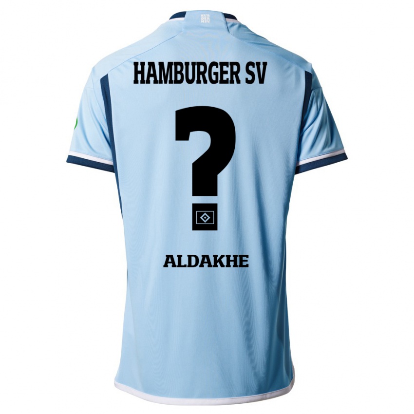 Herren Ather Aldakhe #0 Blau Auswärtstrikot Trikot 2023/24 T-Shirt Österreich